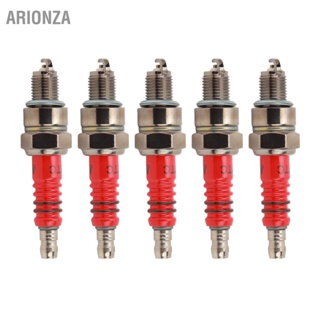 ARIONZA 5 Pcs หัวเทียนรถจักรยานยนต์ A7TC Racing หัวเทียนสำหรับ GY6 50cc ถึง 150cc สกู๊ตเตอร์สี่จังหวะ