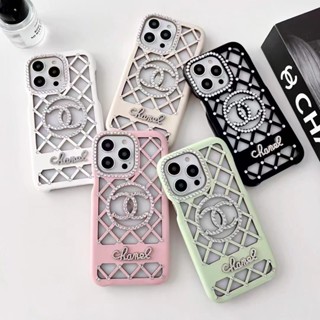 เคส iphone 11 เคสโทรศัพท์มือถือ เกรดสูง ฝังเพชร ระบายอากาศ สําหรับ iPhone 14 promax 13pro 12 14 pro 11promax