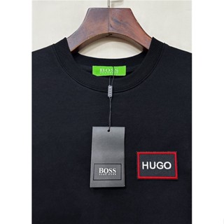 B0s ใหม่ เสื้อกันหนาว แขนยาว ผ้าฝ้าย ปักลายโมโนแกรม สําหรับผู้ชาย S-4XL