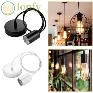 Lonfy ฐานโคมไฟ Led E27 แบบสกรู พร้อมซ็อกเก็ตไฟ