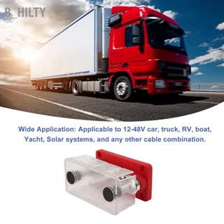  B_HILTY แผงขั้วต่อการจ่ายไฟ 12-48V 300A บัสบาร์แบตเตอรี่สำหรับรถยนต์ รถบรรทุก RV เรือเดินทะเล ระบบพลังงานแสงอาทิตย์