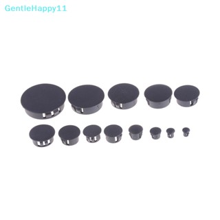 Gentlehappy จุกปิดปลายท่อ พลาสติก ทรงกลม สีดํา 4 ชิ้น ต่อล็อต