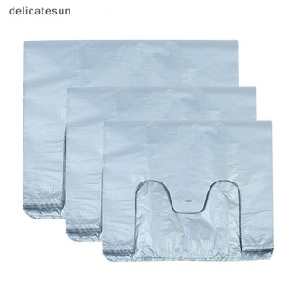 Delicatesun พกพาออก พลาสติก ถุงเงิน ธรรมดา เสื้อยืด ถุงหนา แบริ่งโหลดสูง ดี