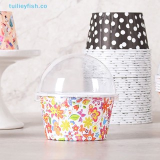 Tuilieyfish ถาดกระดาษ สําหรับใส่คัพเค้ก มัฟฟิน คัพเค้ก เบเกอรี่ 100 ชิ้น