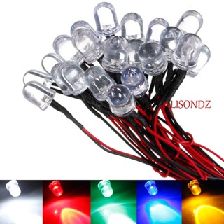 Alisondz LED กระพริบ 5 มม. ที่มีสีสัน 12V เปล่งแสง