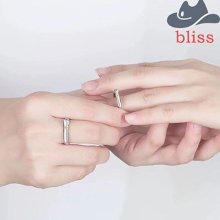 Bliss แหวนคอสเพลย์ ประดับเพทาย สไตล์เกาหลี สําหรับผู้หญิง และผู้ชาย