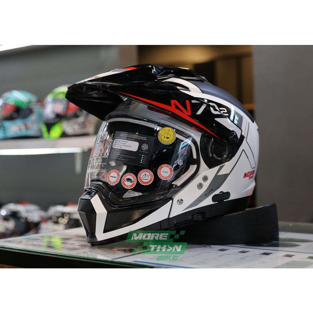 หมวกกันน็อค NOLAN N70-2 X Bungee Flat White