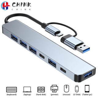 Chink อะแดปเตอร์ฮับ USB C 3.0 หลายพอร์ต สําหรับแล็ปท็อป โทรศัพท์มือถือ แท็บเล็ต OTG