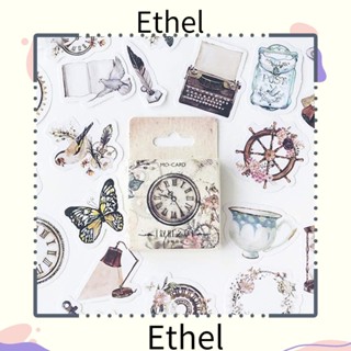 Ethel1 สติกเกอร์ PVC มีกาวในตัว ลายดอกไม้ นก หลากสี สไตล์วินเทจ สําหรับติดตกแต่งสมุดบันทึก แพลนเนอร์ DIY 230 ชิ้น