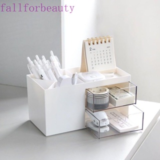 Fallforbeauty กล่องเก็บปากกา เครื่องประดับ หูฟัง เครื่องสําอาง ความจุขนาดใหญ่ สําหรับบ้าน ออฟฟิศ