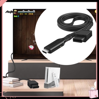 [Sy] อะแดปเตอร์แปลงวิดีโอดิจิทัล ความละเอียดสูง ไร้ไดรเวอร์ สําหรับ WII เป็น HDMI-compatibale 1080P สําหรับ DVD