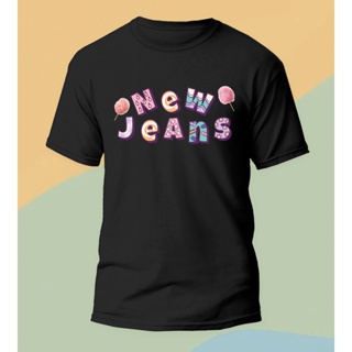 เสื้อเชิ้ต ผ้าฝ้าย ลาย Kpop NewJeans design baru สไตล์ไฮปอย