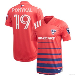 เสื้อยืดแขนสั้น ลายทีมชาติฟุตบอล Ani 2020 MLS Paxton Pomykal FC Dallas Jersey สีแดง พลัสไซซ์