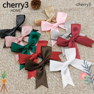 Cherry3 ริบบิ้นผ้าซาติน ประดับโบว์ ขนาดเล็ก สําหรับตกแต่งบรรจุภัณฑ์ ของขวัญวันเกิด คริสต์มาส 50 ชิ้น