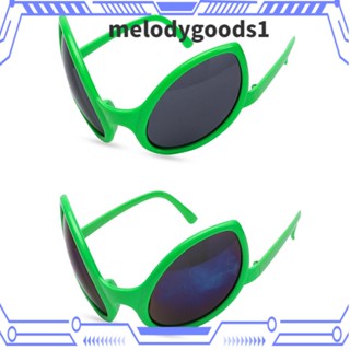 Melodygoods1 แว่นตากันแดด ลายเอเลี่ยน สีเขียว สําหรับตกแต่งเทศกาลคริสต์มาส ฮาโลวีน