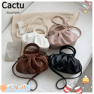 Cactu กระเป๋าถือ กระเป๋าคลัทช์ หนัง PU ทรงเมฆ แบบนิ่ม เข้ากับทุกการแต่งกาย สไตล์คลาสสิก สําหรับผู้หญิง