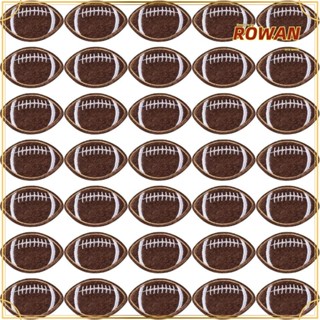 Rowans แผ่นแพทช์ผ้าไม่ทอ ละลายร้อน มีกาวในตัว สําหรับตกแต่งเสื้อแจ็กเก็ตเบสบอล