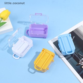 [little.coconut] กระเป๋าเดินทางพลาสติก ขนาดเล็ก อุปกรณ์เสริม สําหรับตุ๊กตา