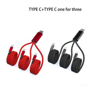 Bonj สายชาร์จ USB 5V 2A 3-in-1 Type C เป็น 3 Type C