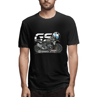 เสื้อยืด คอกลม ผ้าฝ้าย พิมพ์ลาย Bmw R 1250 Gs Davenature แฟชั่นสําหรับวันฮาโลวีน