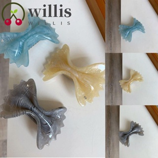 Willis กิ๊บติดผม รูปโบว์ กรดอะซิติก ประดับพลอยเทียม สร้างสรรค์ รูปเป็ด พาสต้า เรขาคณิต เดินทาง