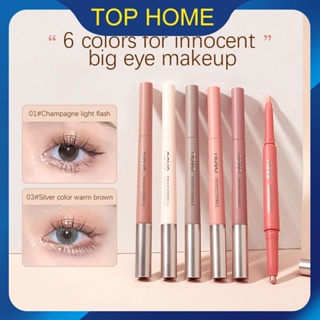 NOVO Double-head Eye Shadow Pencil ไฮไลท์ไม่เลอะง่าย Pearlescent Pen Eye Shadow Pen Lying Silkworm Pen Top1Store