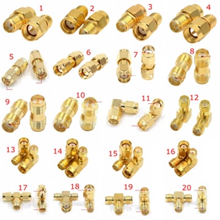 อะแดปเตอร์เชื่อมต่อ SMA เป็น SMA ตัวผู้ ตัวเมีย มุมขวา 90 อง…