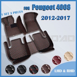 แผ่นรองพื้นรถยนต์ RHD สําหรับ Peugeot 4008 2012 2013 2014 2015 2016 2017