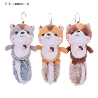 [little.coconut] พวงกุญแจตุ๊กตากระรอก ขนาดใหญ่ สไตล์บูติก สําหรับตกแต่ง