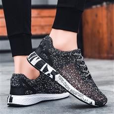 Aishanglai รองเท้าผ้าใบ รองเท้าวิ่ง ระบายอากาศ Flyknit