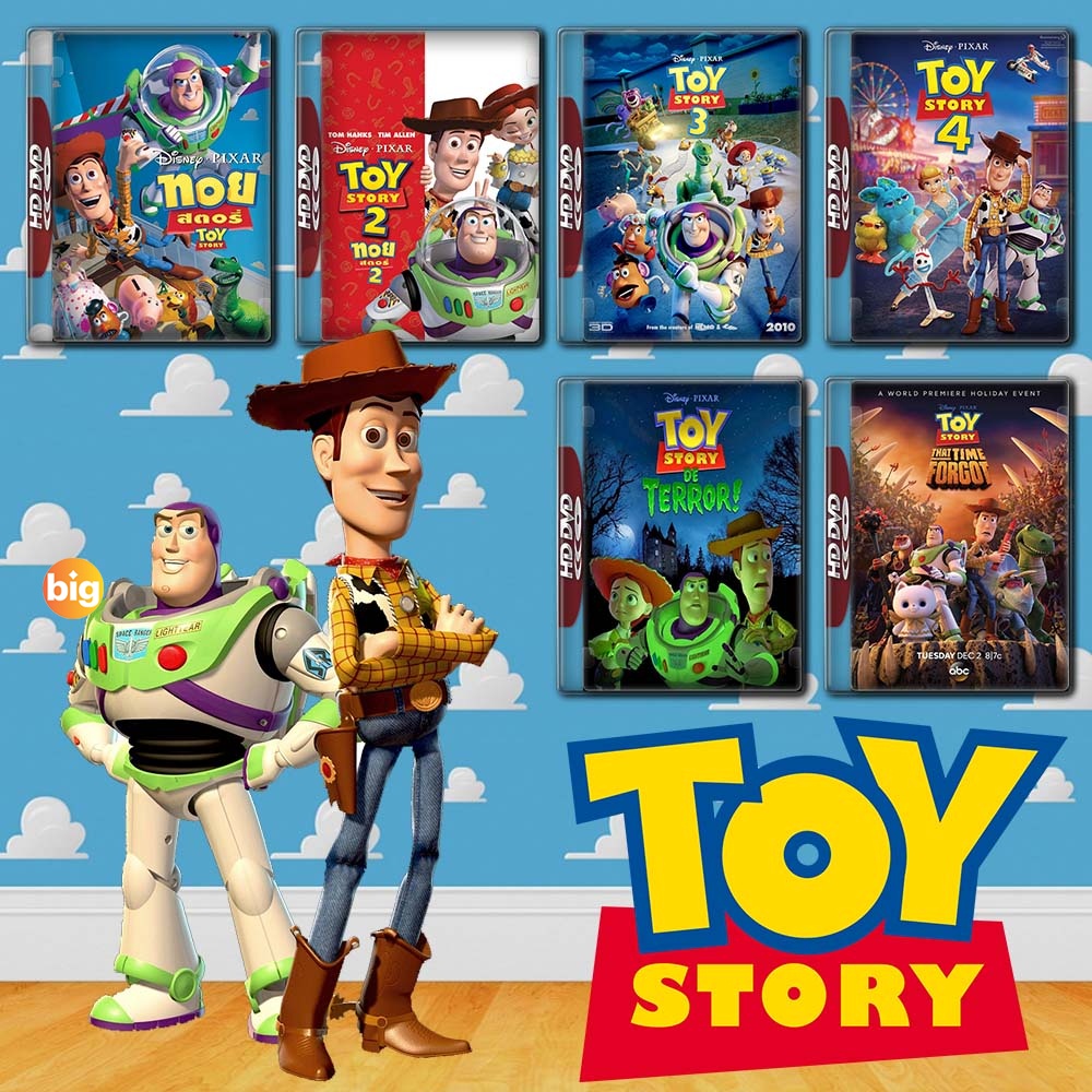 แผ่น 4K หนังใหม่ Toy Story ครบทุกภาค 4K Master เสียงไทย (เสียง ไทย/อังกฤษ | ซับ ไทย/อังกฤษ) หนัง 4K 