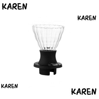 Karen แก้วกรองกาแฟ แบบซิลิโคนใส ทนทาน ควบคุมเวลาแช่ได้