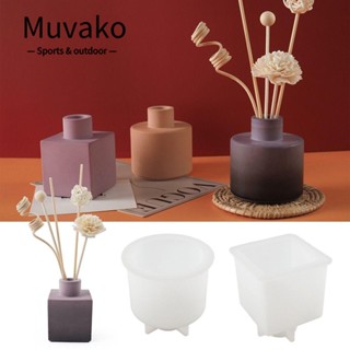 Muvako แม่พิมพ์ซิลิโคนเรซิ่น อีพ็อกซี่ ทรงกลม แฮนด์เมด DIY สําหรับทําแจกันดอกไม้ เครื่องประดับ ตกแต่งบ้าน