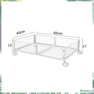 [Freneci] กล่องเก็บของใต้เตียง แบบพับได้ พร้อมล้อเลื่อน สําหรับห้องนอน และหนังสือของเล่น