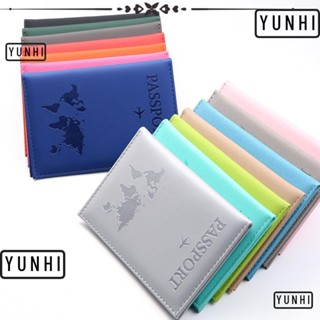 Yunhi เคสกระเป๋าสตางค์ สําหรับใส่หนังสือเดินทาง บัตรประจําตัวประชาชน