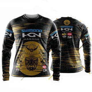 เสื้อกีฬาตกปลา Shimano kn Hagane edition | เสื้อผ้า ป้องกันรังสียูวี แบบแห้งเร็ว สําหรับตกปลา | เสื้อผ้าตกปลา ไซซ์ XS - 3XL