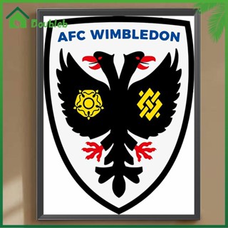 【Doub X ✮】ภาพวาดปักเพชร ทรงกลม ลาย AFC Wimbledon 5D DIY สําหรับตกแต่งบ้าน ✮