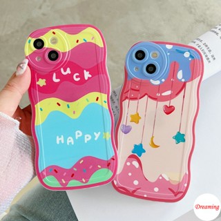 เคสโทรศัพท์มือถือ ทรงวงรี ลายหยัก สีรุ้ง สําหรับ OPPO A17K A16K A16E A15S A96 A95 A94 A93 A92 A91 A83 A78 A77S A76 A74 A57 A55 A54 A53 A52 A5S A33 A31