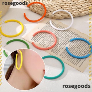 Rosegoods1 ต่างหูอะคริลิค ทรงกลม เครื่องประดับแฟชั่น 1 คู่