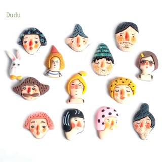 Dudu ชุดหมุดเหล็ก ลายการ์ตูนน่ารัก 3D สําหรับตกแต่งโปสการ์ด รูปภาพ 15 ชิ้น