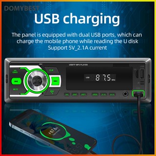 ❤ Domybest เครื่องเล่นเสียงสเตอริโอดิจิทัล 12V บลูทูธ หน้าจอ 2.5 นิ้ว เอาท์พุต RCA สําหรับรถยนต์