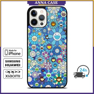 เคสโทรศัพท์มือถือ ลายดอกไม้ Takashi Murakami สําหรับ iPhone 14 Pro Max 13 Pro Max Samsung Galaxy Note10+ S21Ultra 21