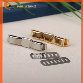 Widebeaucloud หัวเข็มขัดโลหะ รูปโบ หรูหรา อุปกรณ์เสริม สําหรับกระเป๋าถือ ผู้หญิง DIY