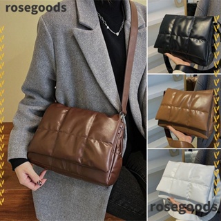 Rosegoods1 กระเป๋าถือ กระเป๋าสะพายไหล่ ผ้าฝ้าย ความจุสูง แฟชั่นสําหรับสตรี