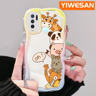 เคสโทรศัพท์มือถือ ซิลิกาใส แบบนิ่ม ลายสัตว์น่ารัก กันกระแทก สําหรับ VIVO Y30 Y30i Y50