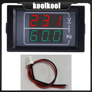 Kool เครื่องทดสอบความถี่ โวลต์มิเตอร์ หน้าจอ LED Hz ความแม่นยําสูง สําหรับครัวเรือน