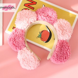 Pinkcool ที่คาดผม ผ้ากํามะหยี่ขนนิ่ม ลายดอกไม้ ดอกทานตะวัน สร้างสรรค์ อเนกประสงค์ การ์ตูนน่ารัก ที่คาดผมสี ฤดูใบไม้ร่วง และฤดูหนาว เครื่องประดับผม ขายดี