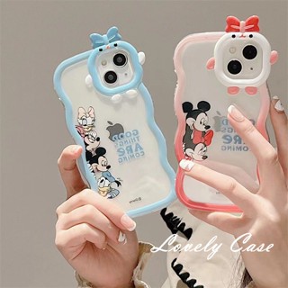 เคสป้องกันโทรศัพท์มือถือ แบบนิ่ม ลายการ์ตูนหนู ขอบหยัก สําหรับ IPhone 14 13 12 11 Pro Max X XR Xs Max 8 7 6 6s Plus SE 2020