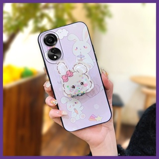 Cute drift sand Phone Case For OPPO A78 4G TPU protective Anti-dust glisten Kickstand Waterproof Anti-knock Soft Case Back Cover