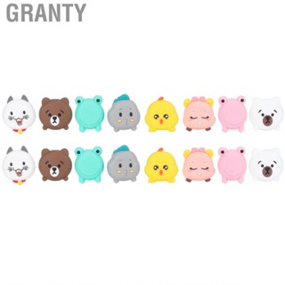 Granty 16pcs Silicone Self Adhesive Cartoon Door Stopper Wall Protectors Handle Bumpers